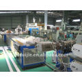 Wood plastic profile extrusion line